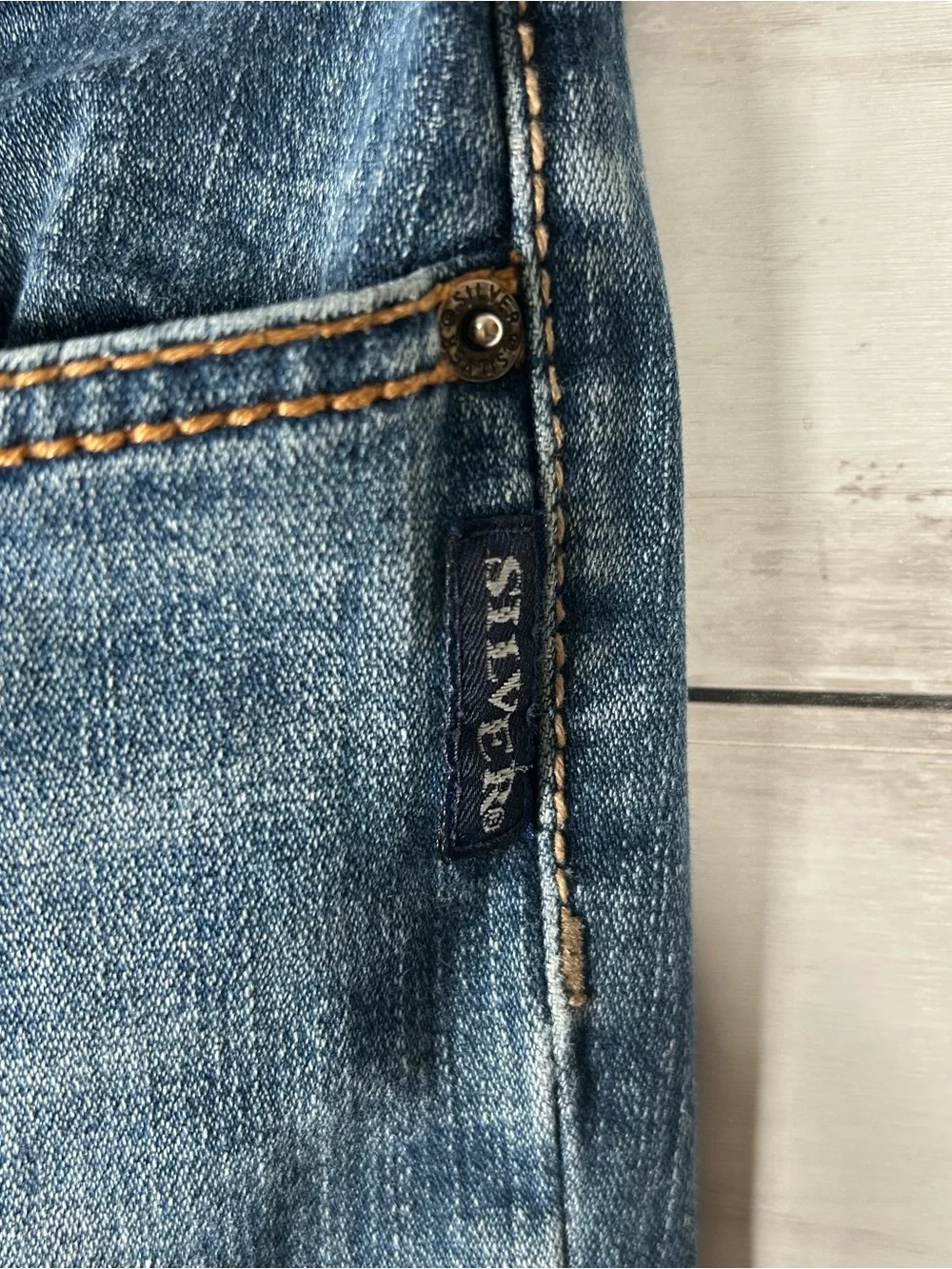 Silver Jeans Co Y2K Low Rise Bootcut Jeans 32x28.5 Blue L13728TRU